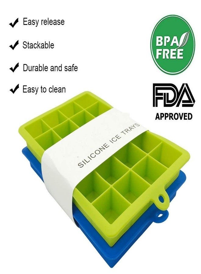 Meetzone قالب سيليكون ساخن لصنع مكعبات الثلج والبودينغ والشوكولاتة من ميتزون، 24 قطعة (قطعة واحدة/متعدد الألوان) (1) - Image 5